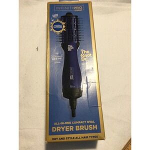 Conair InfinitiPRO The Knot Dr All-In-One Compact Oval Dryer Brush Sapphire Blue